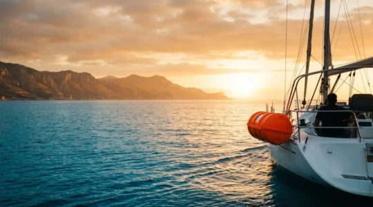 Radeau de survie en situation de navigation côtière en Méditerranée